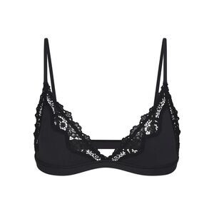 {SKIMS} FITS EVERYBODY LACE TRIANGLE BRALETTE [ONYX]